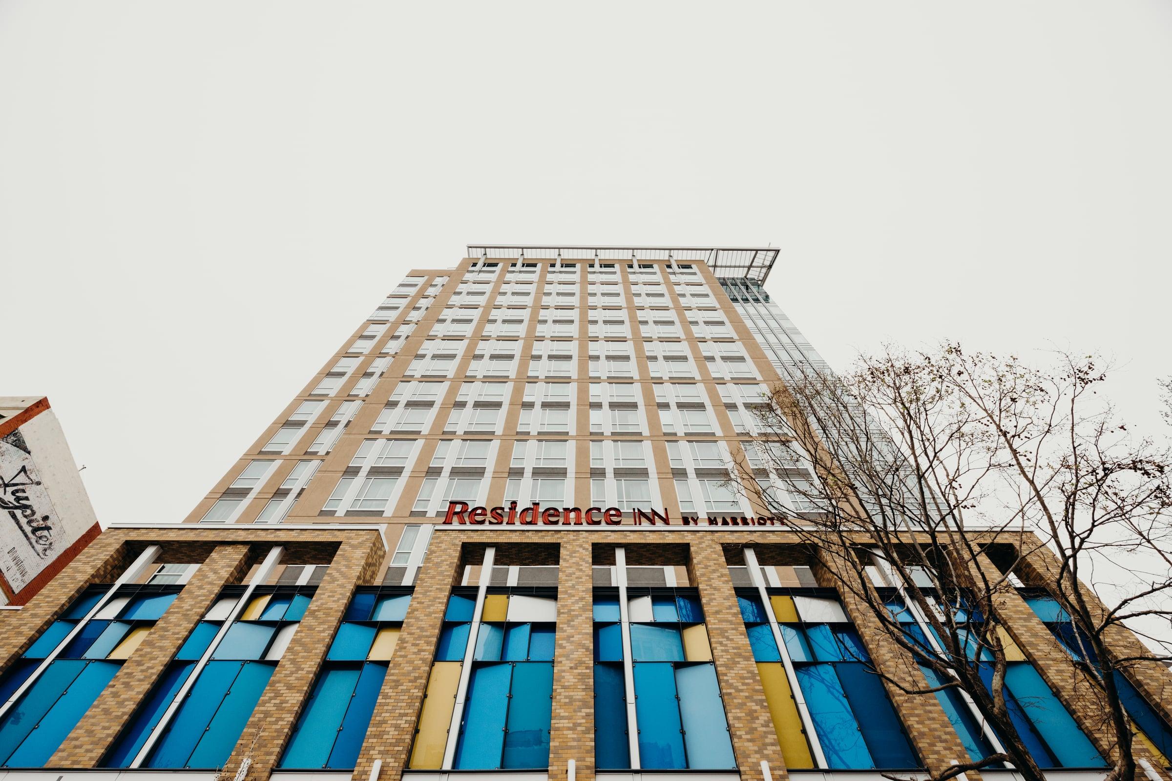 The Berkeley Hotel (Residence Inn) tower with USGA Inc. curtain wall glazing